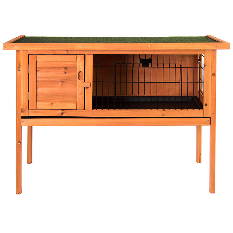 Archie & Oscar Vida Wooden Raised Pet Hutch Guinea Pig Cage Run with